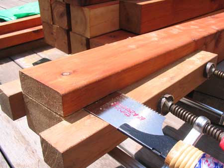 ほぞを切り出す